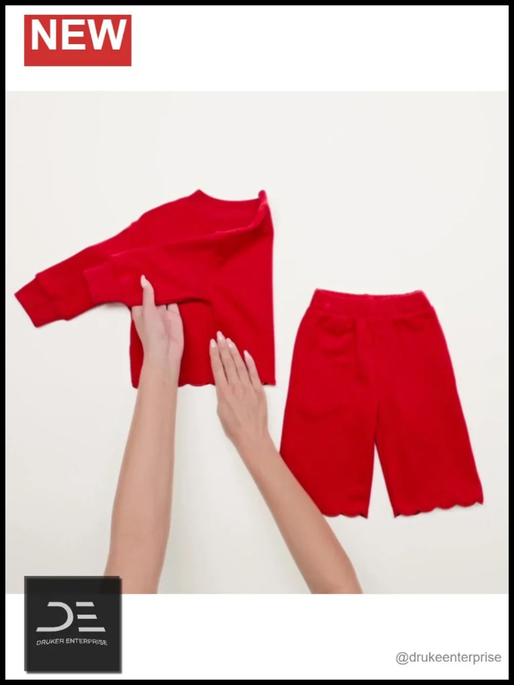 Toddler Girls French Terry Sweatshirt & Pants Set, 2-Piece Loungewear